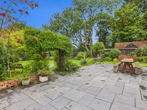 Patio and Gardens- click for photo gallery